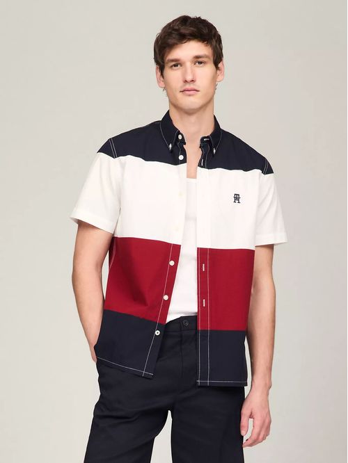 Camisa manga corta con monograma TH