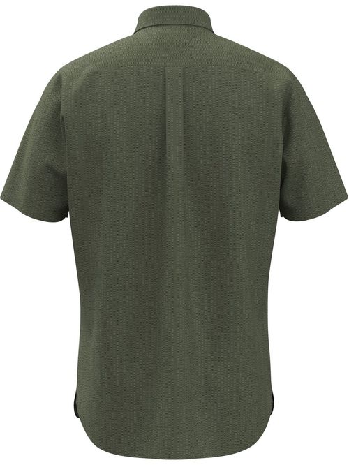 Camisa seersucker de corte regular