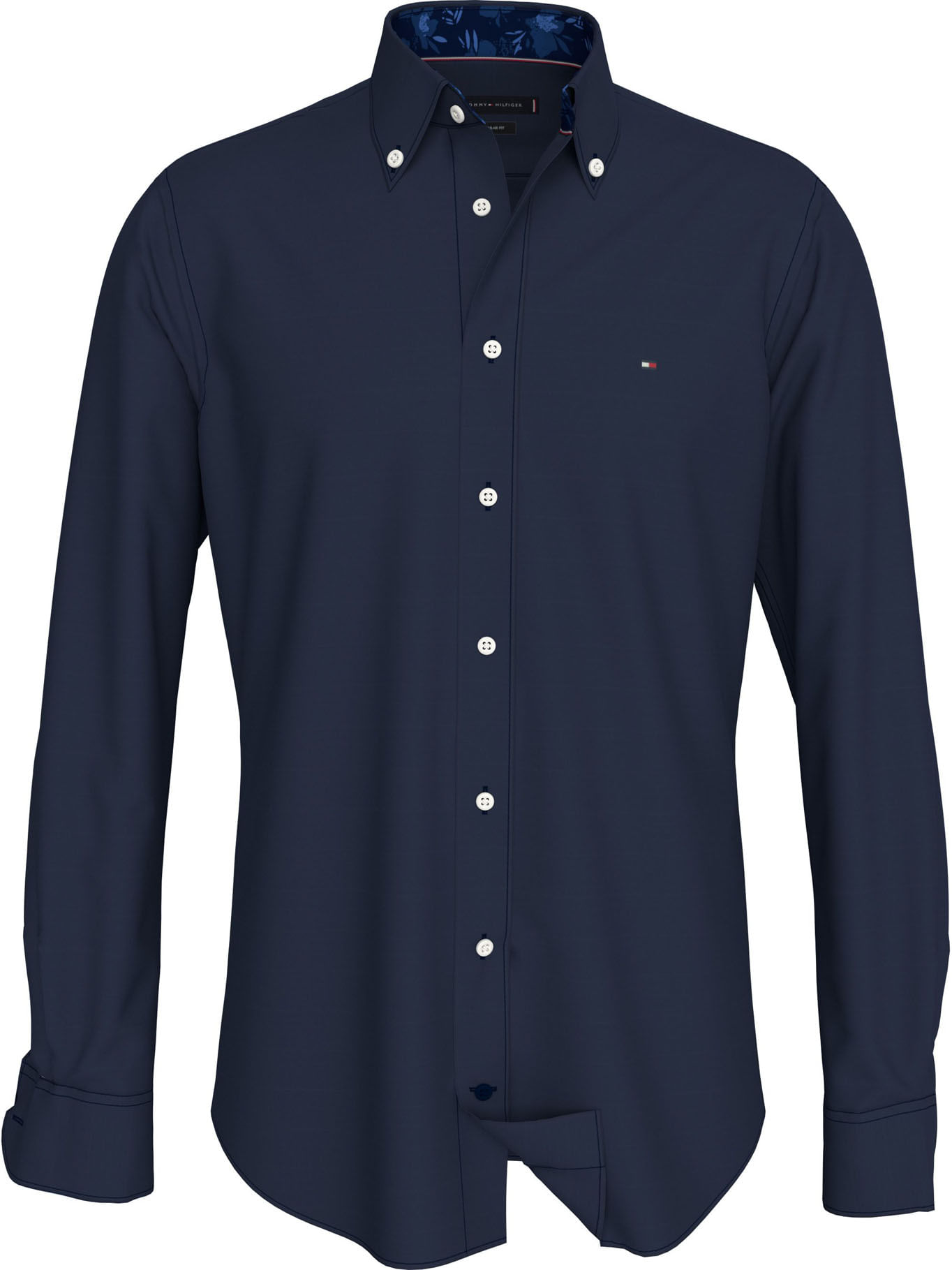 Slim Fit Camisa Manga Larga Tommy Hilfiger Hombre Camisa Tommy