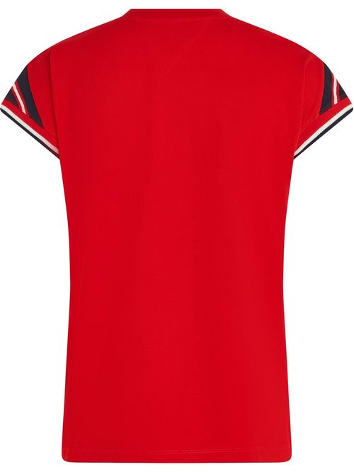 Camiseta con diseño de rayas en las mangas