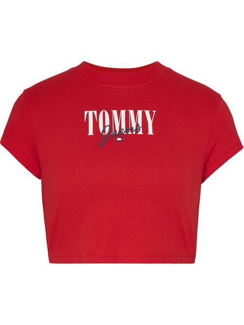 Camiseta cropped essential