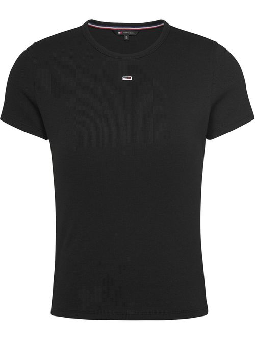 Camiseta Essential slim de tejido punto canalé