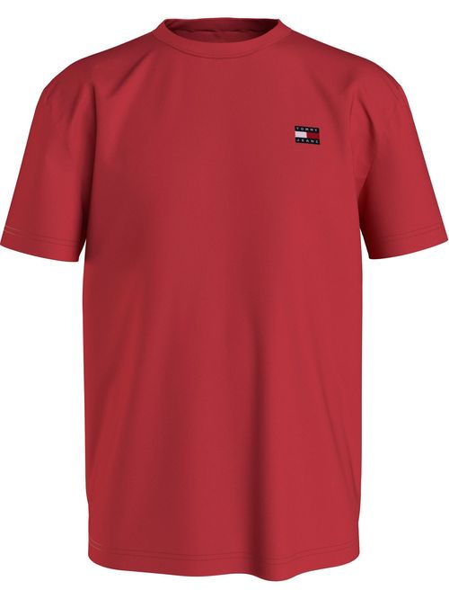 Camiseta regular con parche bordado