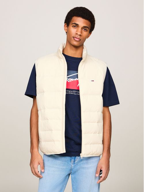 Chaleco ligero de plumón con zipper