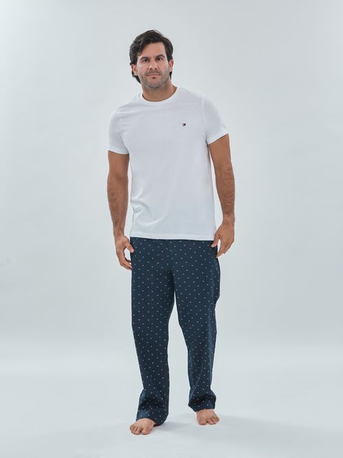 Conjunto de Camiseta y pantalón para dormir con estampado de bandera