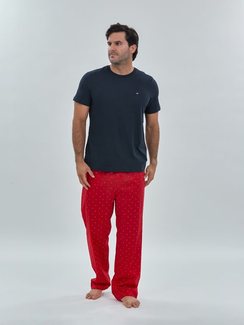Conjunto de Camiseta y pantalón para dormir con estampado de bandera