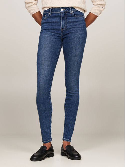 Jeans Harlem superceñidos de talle alto