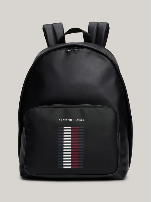 Mochila con bolsillo con textura de piqué