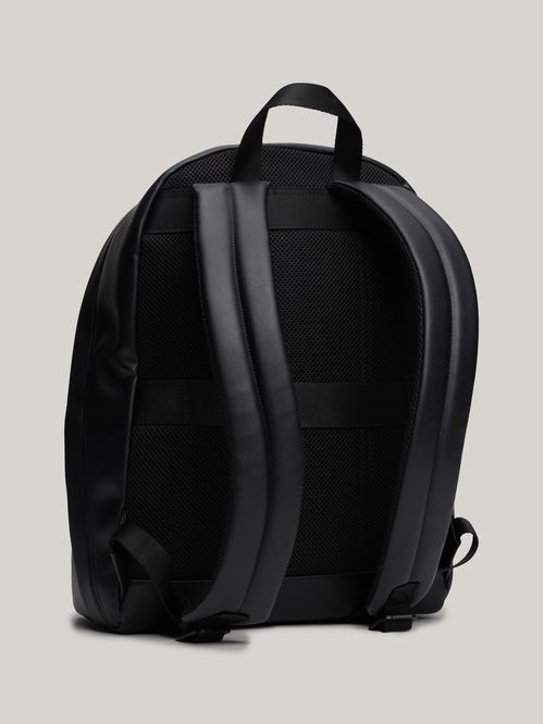 Mochila con bolsillo con textura de piqué