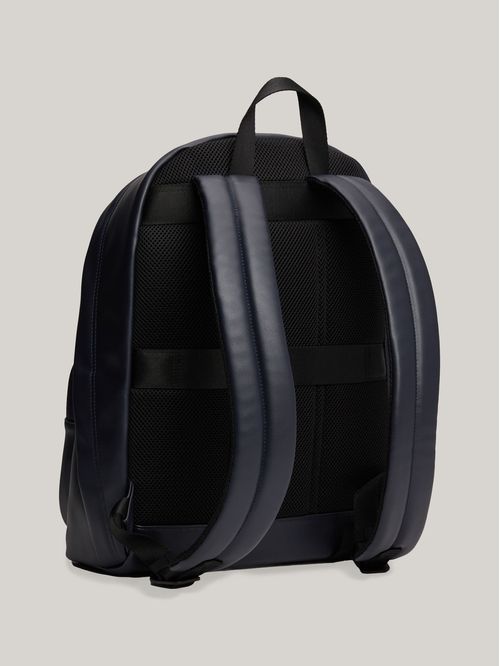 Mochila con bolsillo con textura de piqué