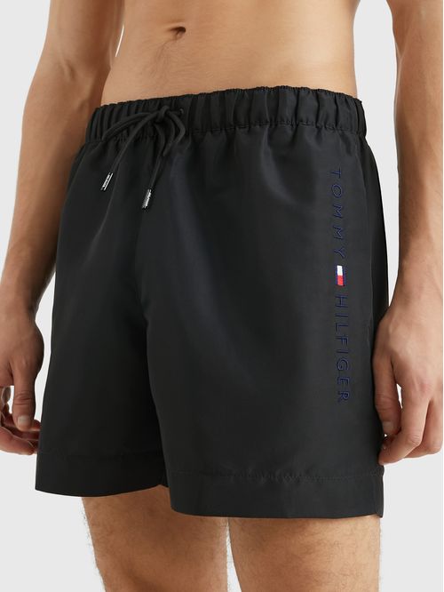 Pantaloneta de baño de medio largo con logo