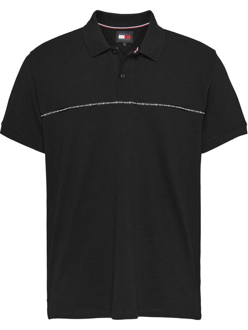 Polo de corte regular con cinta en el pecho