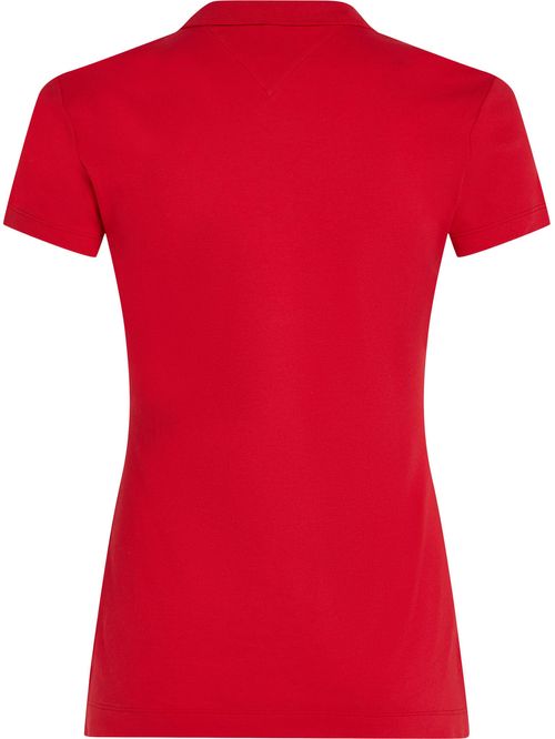 Polo de corte slim con logo