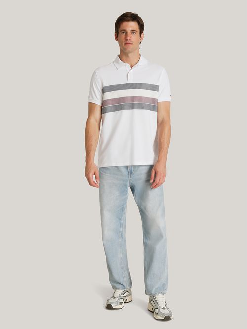 Polo Global Stripe de corte regular