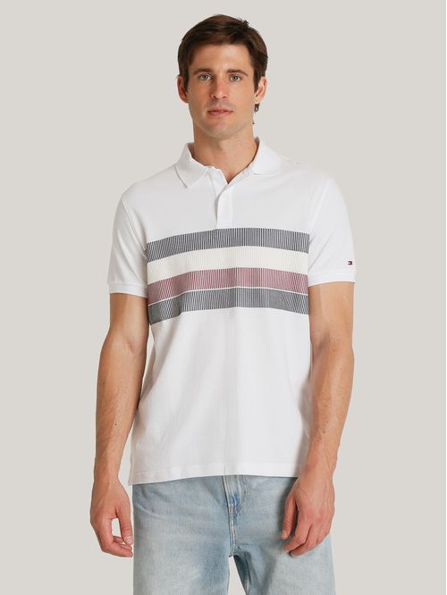 Polo Global Stripe de corte regular