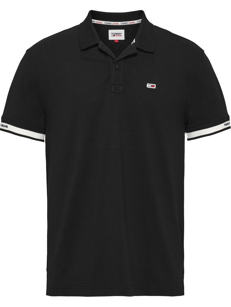 Polo-linear-manga-corta-con-logo