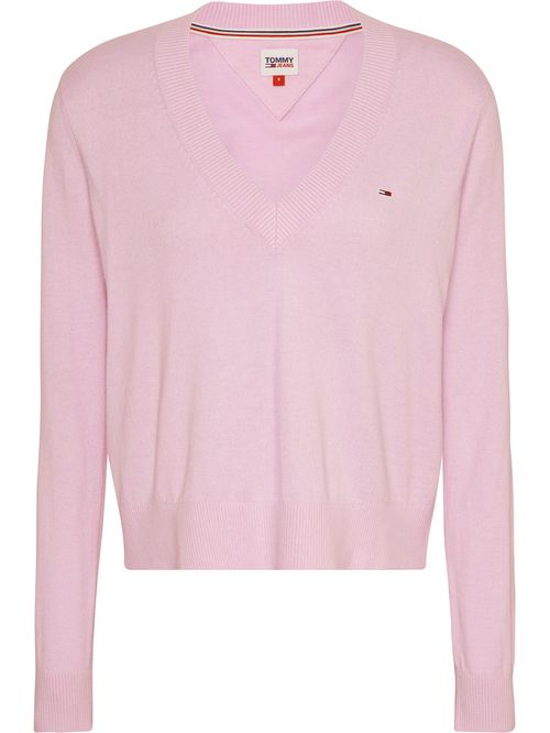 Sweater con cuello en v