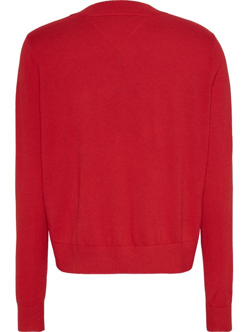 Sweater con cuello en v