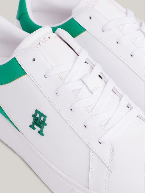 Tenis deportivas de cuero con plataforma