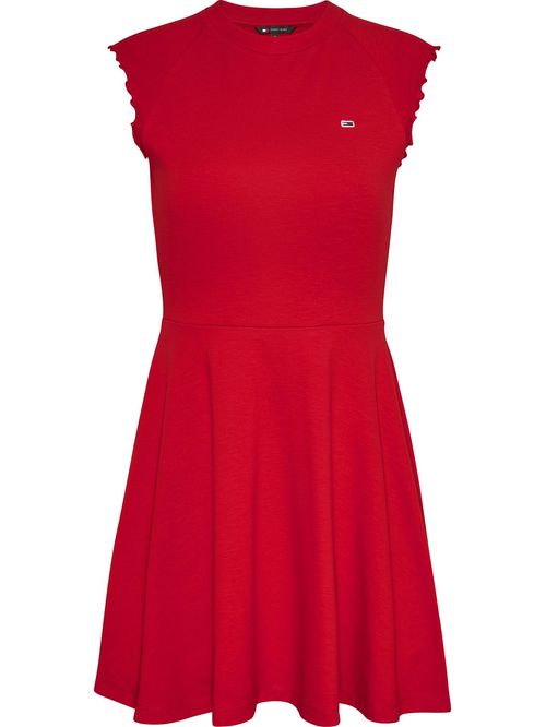 Vestido de corte babylock con logo