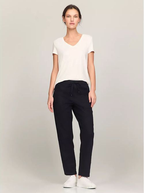 Pantalón pull on con logo