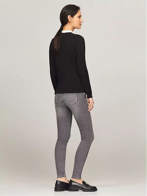 Suéter Jenny cable con logo