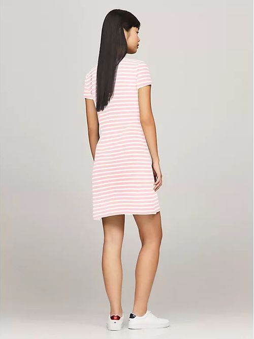 Vestido de rayas de corte slim