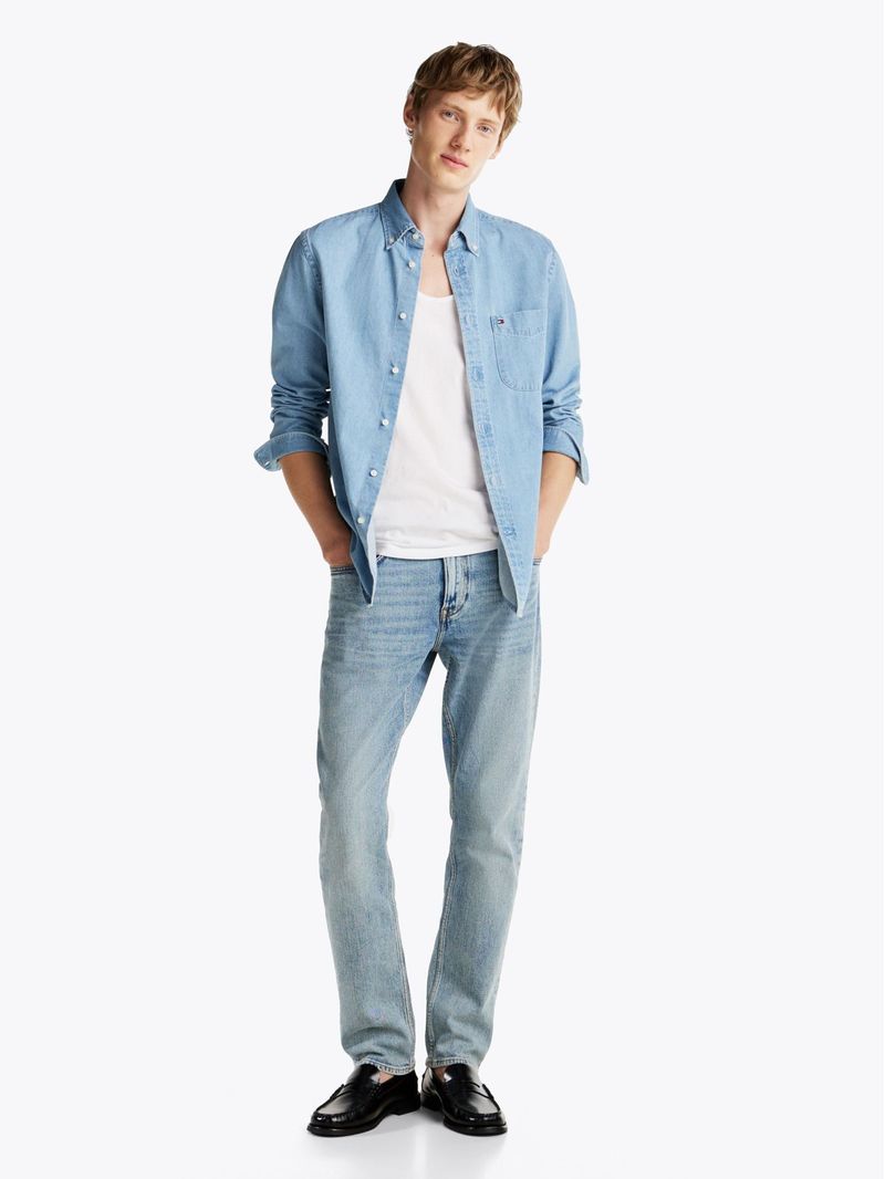 Camisa-chaqueta-jeans-de-corte-regular