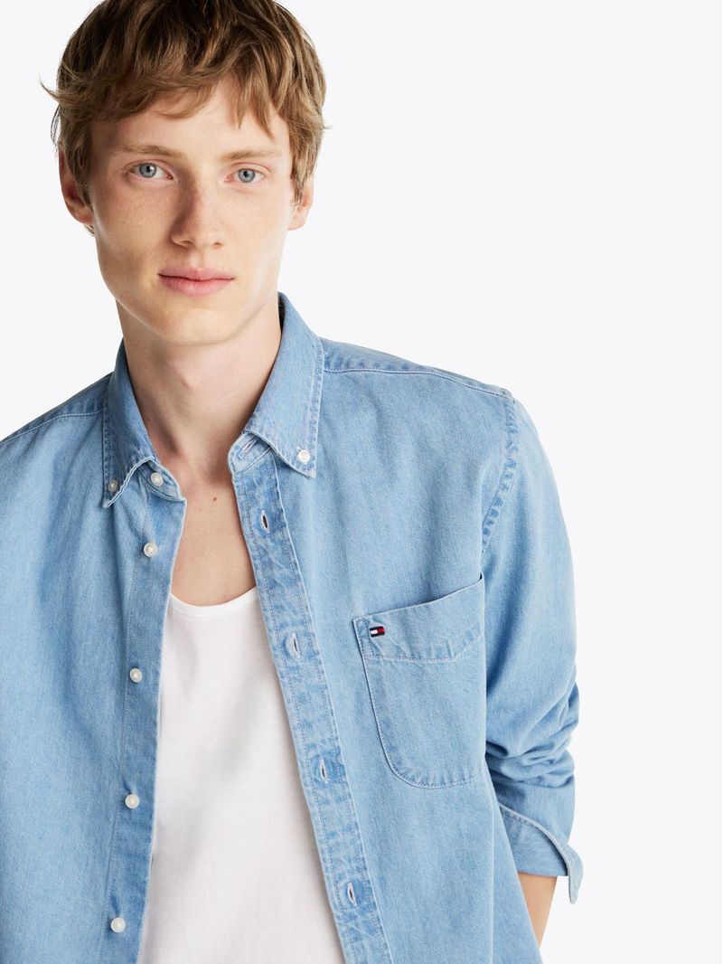 Camisa-chaqueta-jeans-de-corte-regular