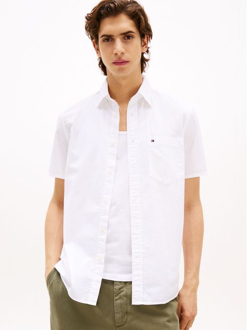 Camisa de manga corta de algodón milrayas