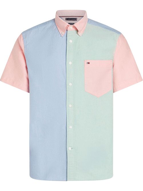 Camisa Heritage oxford con diseño colorblock