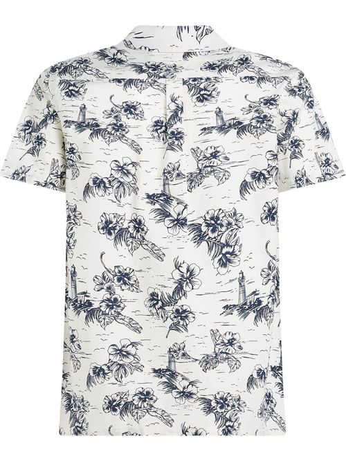 Camisa poplin con estampado floral