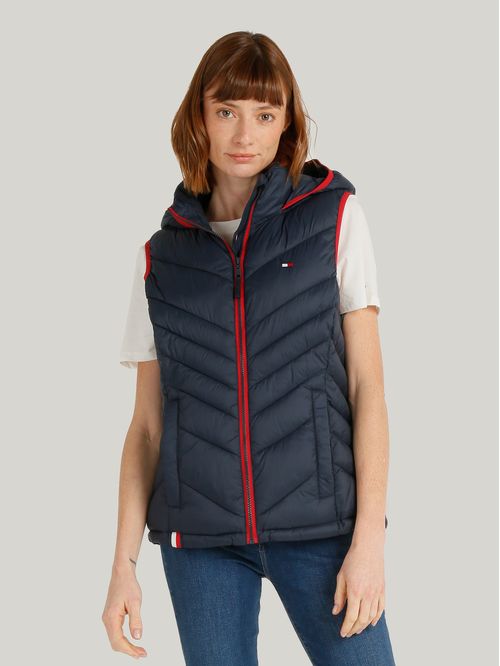 Chaleco acolchado con gorro