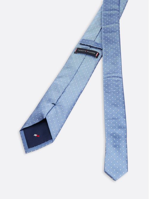 Corbata de pura seda con lunares