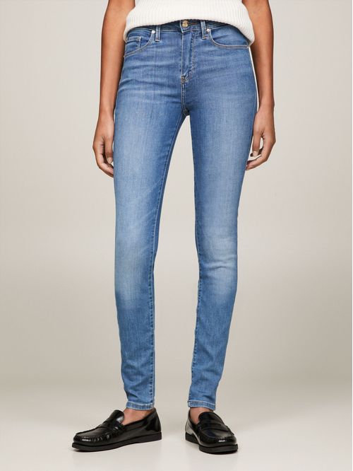 Jeans skinny de talle alto