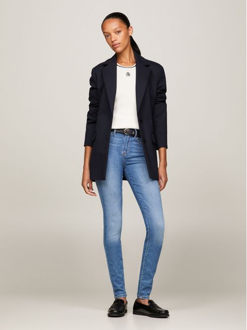 Jeans skinny de talle alto