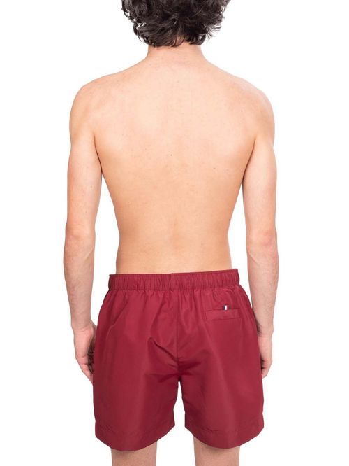 Pantaloneta de baño de medio largo con cinta distintiva