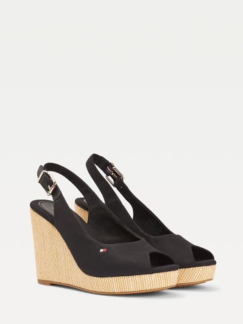 Sandalias Iconic con talón descubierto y cuña
