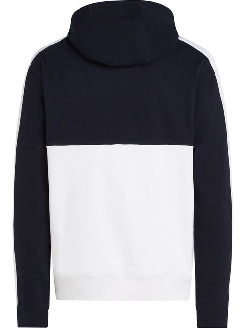 Sudadera casual con gorro y diseño de paneles