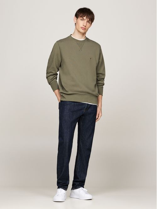 Sudadera de felpa con cuello redondo