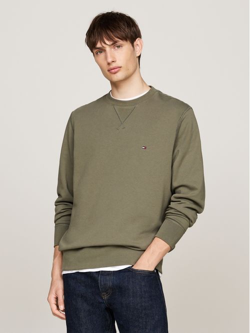 Sudadera de felpa con cuello redondo