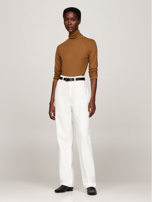 Suéter de manga larga con cuello alto