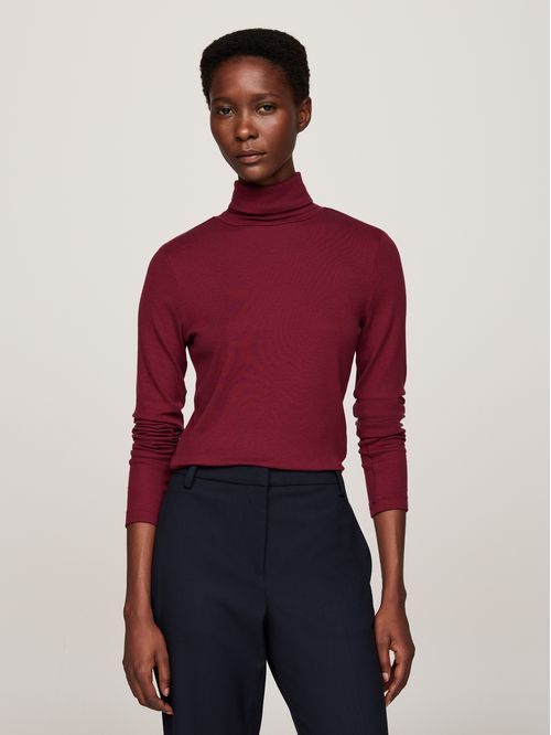 Suéter de manga larga con cuello alto