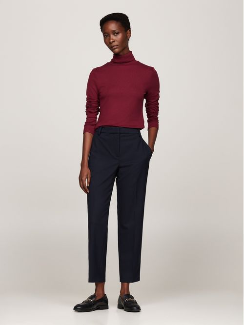 Suéter de manga larga con cuello alto