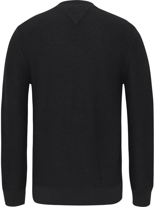 Suéter tipo polo con logo distintivo