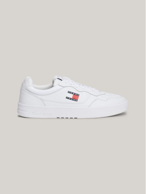 Tenis de cuero color block