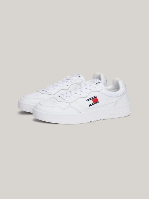 Tenis de cuero color block