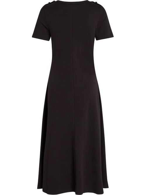 Vestido de rayas con logo