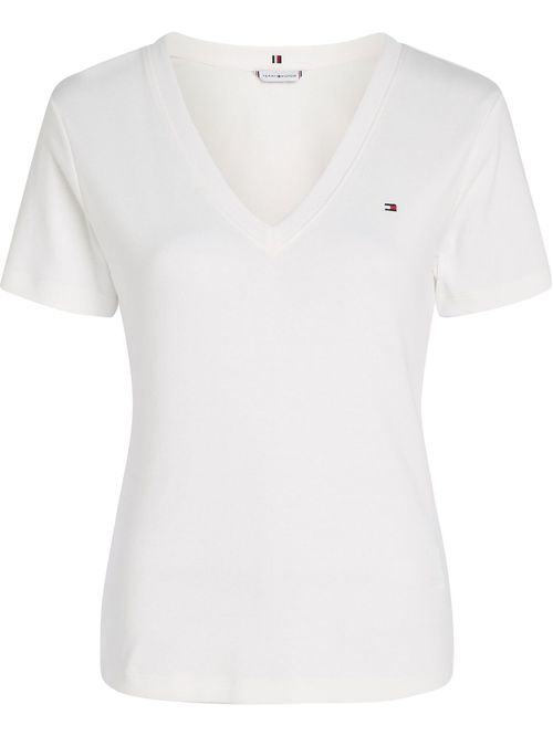 Camiseta con cuello en V