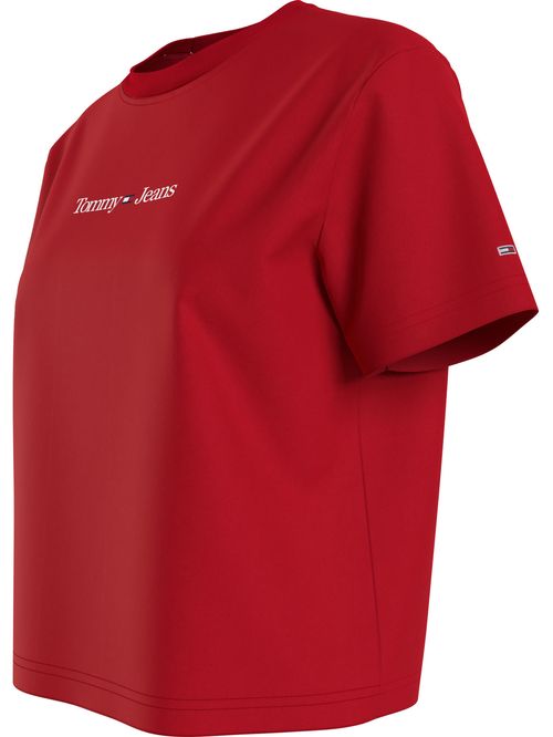 Camiseta clásica con logo lineal